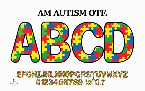 Am Autism: Bold Font for Awareness
