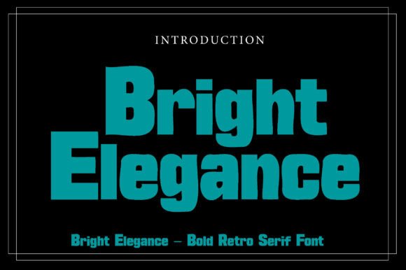 Bright Elegance: A Groovy Display Serif for Retro Designs