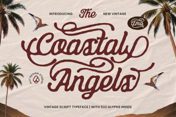 Coastal Angels: A Vintage Script for Timeless Design