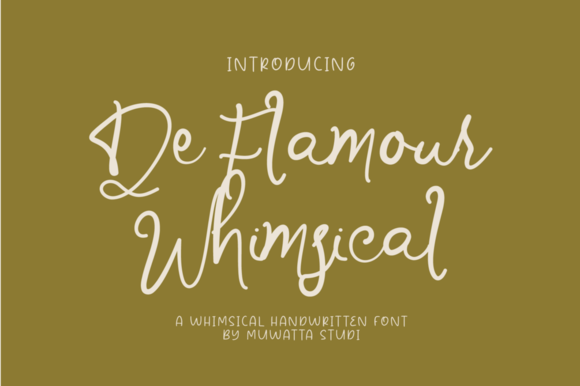 Discover the Magic of De Flamour Whimsical Font