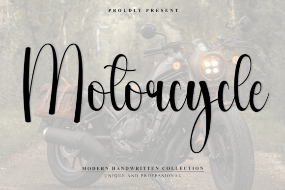 Discover the Motorcycle Script Font for Elegant Projects