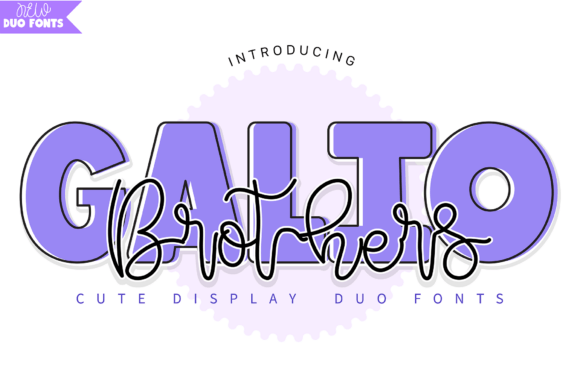 Galio Brothers Duo: A Cheerful Font Pairing for Modern Design