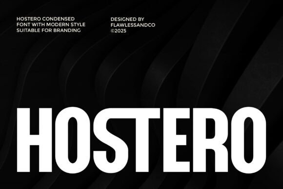 Hostero: The Sleek Typeface for Modern Design