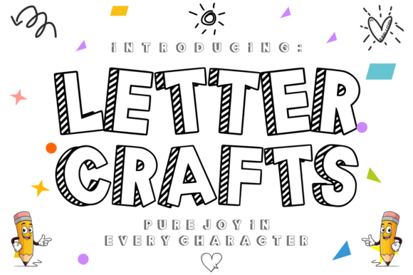 Letter Crafts: The Playful Font for Kid-Focused Designs