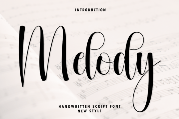 Melody: A Modern Script Font for Elegant Design