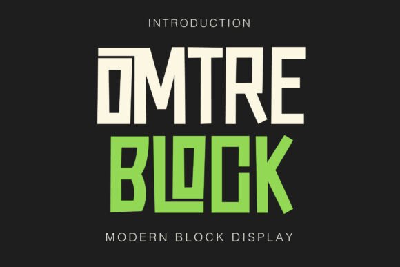 Omtre Block: A Modern Serif for Bold Design Projects