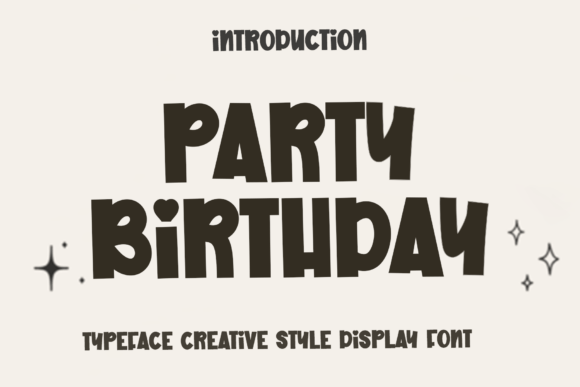 Party Birthday Font: A Friendly Choice for Creative Designs
