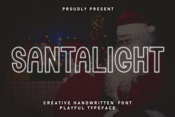 Santalight: The Handwritten Font Radiating Warmth and Whimsy