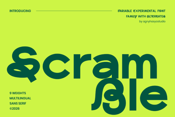 Scramble: A Fluid Sans-Serif for Dynamic Design
