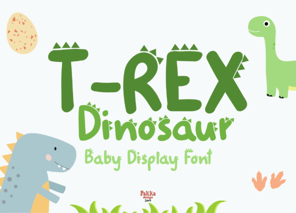 T-Rex Dinosaur: A Playful Font for Creative Projects