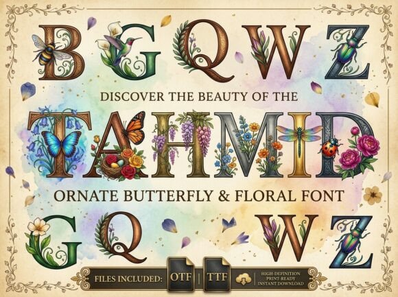 Tahmid: Where Nature Meets Typography in Stunning Detail