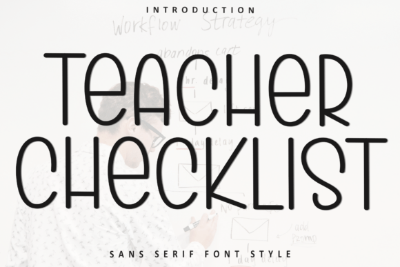 Teacher Checklist: A Festive Typeface for Holiday Designs